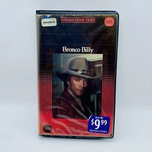 Bronco Billy Clint Eastwood Warner Home Video Clamshell VHS Video Store Stickers - Picture 1 of 18