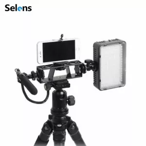 Supporto treppiede triplo vite adattatore staffa di montaggio per trucco fotocamera telefono - Foto 1 di 8