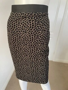 Animal Print Stretch Wallis Bleistiftrock Größe 12 - Bild 1 von 15