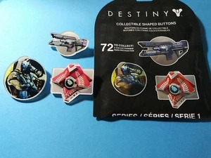 Destiny Collectible Shaped Buttons  Series Cayde 6 - Last Ghost - Coldheart Pin - Picture 1 of 4