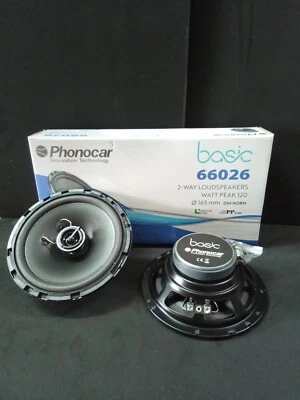 Coppia di casse altoparlanti da 165mm PHONOCAR 2 vie 60 watt - Immagine 1 di 2