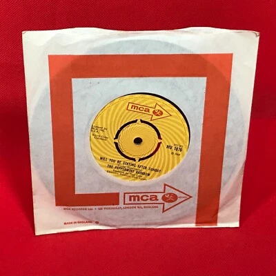 THE PEPPERMINT RAINBOW Will You Be Staying After Sunday 1969 UK 7" vinyl single - Image 1 of 2