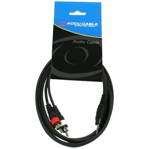 CAVO AUDIO MICROFONO JACK STEREO 3.5mm 3 MT A 2 RCA MASCHIO MIXER SMARTPHONE MP3 - Foto 1 di 1