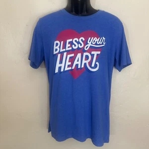 Swish Embassy Bless Your Heart T Shirt Large Gently worn 52% cotton / 48% poly - Picture 1 of 3