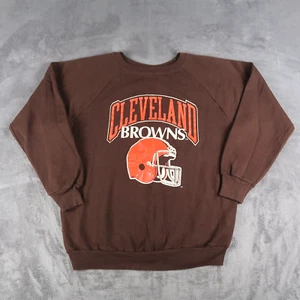 Vintage 80s Champion Cleveland Browns Crewneck Sweatshirt Men's Large L USA - Picture 1 of 11