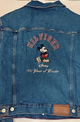 NWT  Sz Small Tommy Hilfiger Disney Mickey Mouse Denim  Men Jeans Jacket - Image 1 of 4