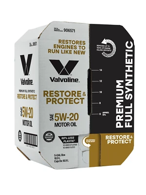 Valvoline Restore & Protect Full Synthetic 5W-20 Motor Oil 5 QT - Image 1 of 4