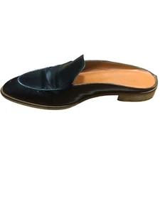 Everlane Womens Low Heeled Leather Almond Toe Mules Loafers black Brown Size 9 - Picture 1 of 7