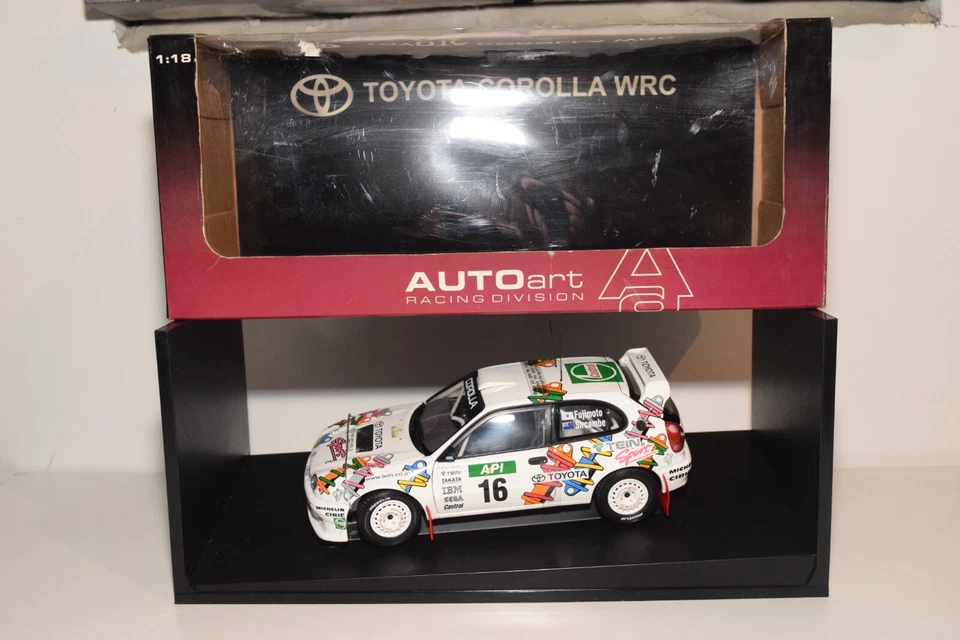 A55 1:18 AUTOART 80028 TOYOTA COROLLA WRC AUSTRALIA RALLY 98 FUJIMOTO MIB - Immagine 1 di 4