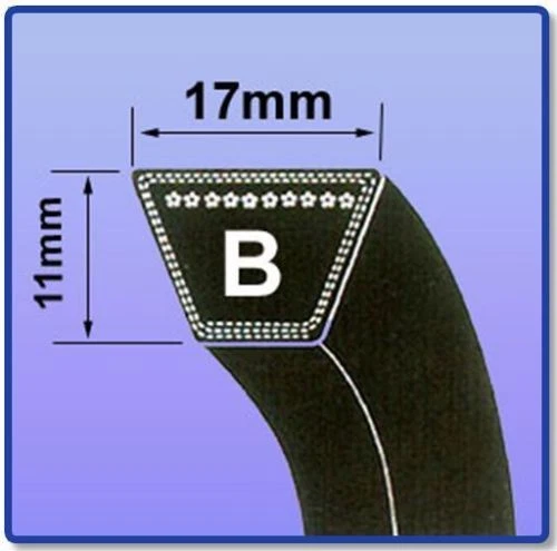 CHALLENGE / DUNLOP / FENNER B SECTION V BELT SIZES B56 - B85 V BELT 17MM X 11MM VEE BELT