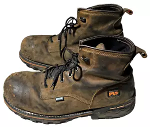 Timberland Pro Boondock Boots Brown Mens 15W Composite Toe Waterproof Work Shoes - Picture 1 of 15