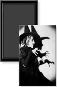 Zauberer von Oz Böse Hexe Schattenbild Schwarzweiß Profil Foto Magnet 2 x 3 - Bild 1 von 3