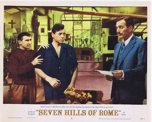 SEVEN HILLS OF ROME Original US Lobby Card 5 Mario Lanza Peggie Castle