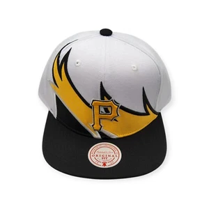 Mitchell & Ness Pittsburgh Pirates Waverunner White/Black Adjustable Snapback - Picture 1 of 6