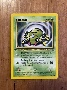 Tarjeta JCC Pokémon Spinarak 75/111 Common Neo Genesis 1a Edición WOTC MP - Imagen 1 de 2