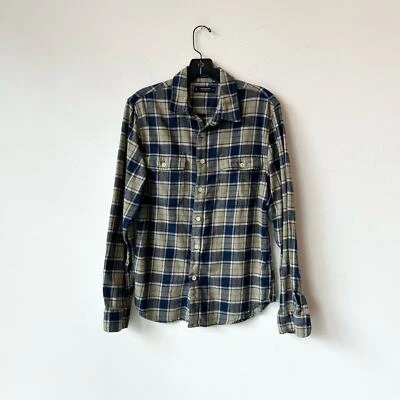 Franela a cuadros gris-azul marca S Lucky Foto 1 de 4