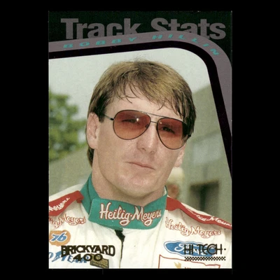 Bobby Hillin #66 1994 Hi-Tech Brickyard 400 Donlavey Racing Racing Card NM - Image 1 of 3