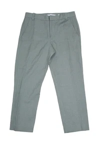 Vince Hose Leinen Baumwollmischung salbeigrün spitz zulaufend Hose kurz elegant Damengröße 4 - Bild 1 von 6