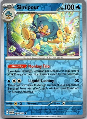 Simipour SV04: Paradox Rift 042/182  Reverse Holo - Image 1 of 2