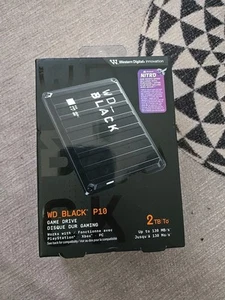 WD_BLACK 2TB P10 Game Drive Portable External Hard Drive HDD-WDBA2W0020BBK-WES1 - Picture 1 of 6