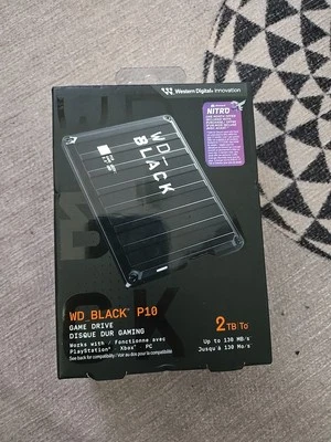 WD_BLACK 2TB P10 Game Drive Portable External Hard Drive HDD-WDBA2W0020BBK-WES1 - Image 1 of 4