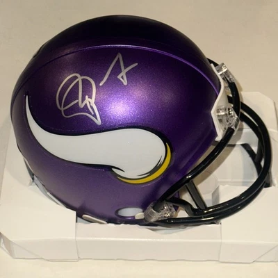 Minicasco Beckett BAS firmado por Patrick Peterson Minnesota Vikings vs4 Foto 1 de 4