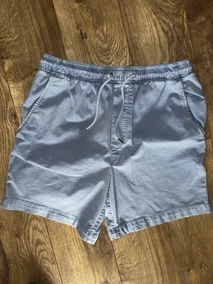 American Eagle Flex Shorts Mens size Small Chino Blue Stretch Pull On Pockets - Image 1 of 4