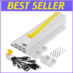 Comprehensive 126" Cord Cover Kit – Perfect for Large Cable Management Needs - Afbeelding 1 van 10