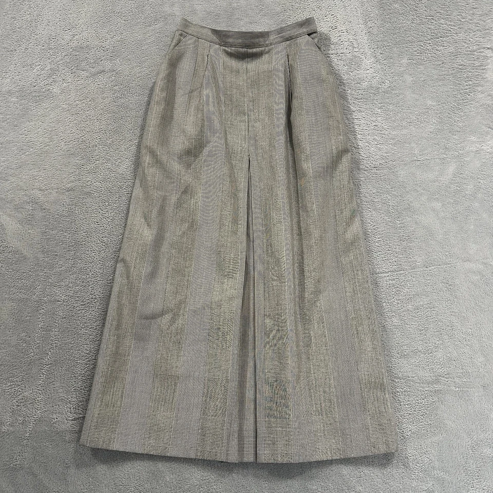 Maxi falda vintage para mujer 6 maxi gris a cuadros años 80 Academia Foto 1 de 4