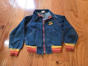 Vintage TONKA Tough Denim Jean Jacket Size 5 Toddler Kids Boys Child - Picture 1 of 14