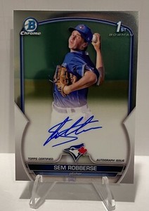 2023 Bowman Chrome Prospects Sem Robberse Auto #CPA-SR Toronto Blue Jays 1st