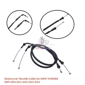 Stainless Steel Motorcycle Throttle Cable Fit for BMW S1000RR 2009 - 2014 11 12 - Picture 1 of 11