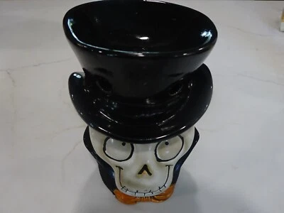 Yankee Candle CABEZA DE MANOJO DE MIEL 6.5" Quemador de Tarta Esqueleto Decoración de Halloween Luz Foto 1 de 4