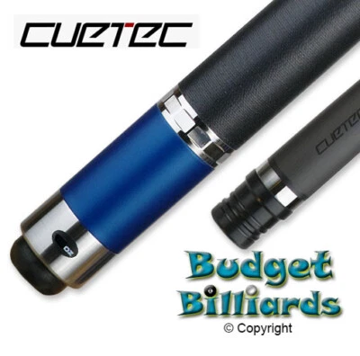 CUETEC CYNERGY 12.5mm Carbon SVB Sapphire Blue Pool Cue 95-132DE - Bundle