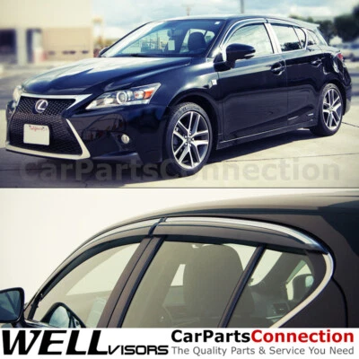 WellVisors Viseras Ventana 11-17 Lexus CT200H Parasoles Deflectores Foto 1 de 4