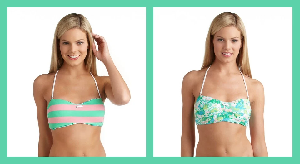 Sperry Top-Sider ~ Top Bandeau Reversible Para Mujer Talla Grande $56 Nuevo Con Etiquetas Foto 1 de 1