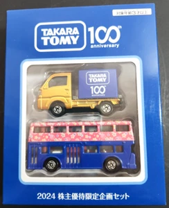 TOMICA Limited Edition 2024 100th Anniversary Truck & Sakura Bus Set 🚚 - Picture 1 of 3
