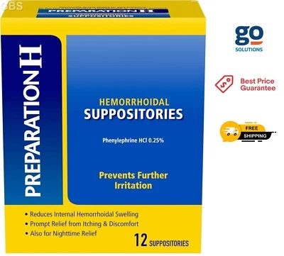 痔疮治疗瘙痒和不舒服缓解剂 12 件 (1 件装) — 第 1/4 张图片