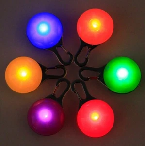 LED Dog Collar Safety Warning Lamp Night Clip Light Flashing Pet Pendant Tag UK - Picture 1 of 21