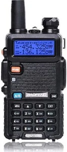 BAOFENG UV-5R Dwuzakresowe radio dwukierunkowe (czarne), 144-148Mhz i 420-450Mhz - Zdjęcie 1 z 16