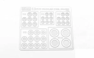 Stainless Steel 0.3mm Spacers Assortment VVV-C1221 RC4WD Shim M2 M3 M4 M5 M10 - Picture 1 of 2