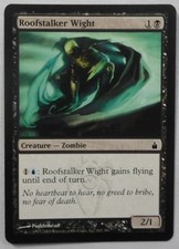 MAGIC THE GATHERING MTG RAVNICA CITY OF GUILDS BLACK BLUE ROOFSTALKER WIGHT CARD