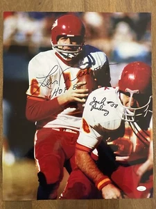 KANSAS CITY CHIEFS LEN DAWSON SIGNED 16x20 JSA COA AUTHENTIC AUTOGRAPH PHOTO HOF - Picture 1 of 2
