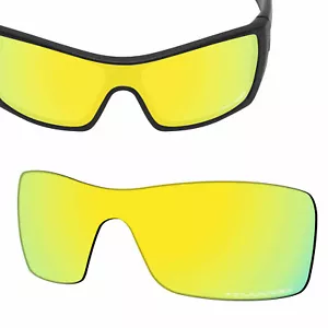 HPO Lenti di Ricambio Anti-Acqua Salata per-OAKLEY Batwolf -Oro 24K Polarizzato - Foto 1 di 6