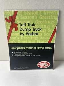 Vintage Hills Department Toy Store Christmas Display Tuff Truk Dump Truck Hasbro - Picture 1 of 3