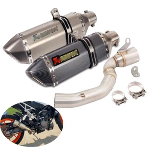 Tubo de escape silenciador de motocicleta 51 mm tubo medio modificado para Duke 200 2020-2024 - Imagen 1 de 12
