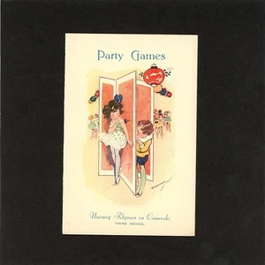 Party Games  Artist Signed by Hilda Cowham Vintage Booklet - Picture 1 of 3