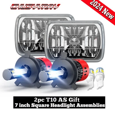 Faro LED 7x6\" Halo de haz alto/bajo para GMC Savana 1500 2500 3500 Safari Van Foto 1 de 4