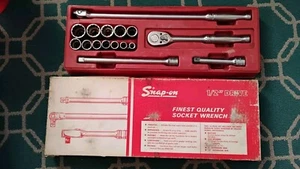 Vtg Snap-on Tools 1/2" Drive 12 Point Socket Set 18" Spinner Sl 710 Sx 5 Sx10 - Picture 1 of 6