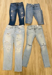 2 Hollister Jeans 5S & 5R, 1 Aeropostale 8 Reg, 1 American Eagle 2 Jeans Damen - Bild 1 von 8